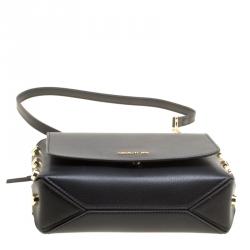 Cerruti 1881 Black Leather Marina Shoulder Bag