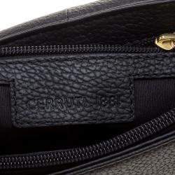 Cerruti 1881 Black Leather Shoulder Bag