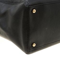 Pre Owned Cerruti 1881 Purple Leather Cerrutis Baguette Bag