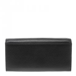Cerruti 1881 Black Leather Cerrutis Flap Wallet
