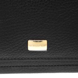 Cerruti 1881 Black Leather Cerrutis Flap Wallet