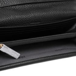 Cerruti 1881 Black Leather Cerrutis Flap Wallet