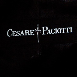 Cesare Paciotti Black Dagger Zip Detail Short Sleeve Leather Dress S