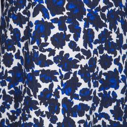 مملوكة مسبقًا فستان سي أتش كارولينا هيريرا حرير مورد وكتان ضيق S