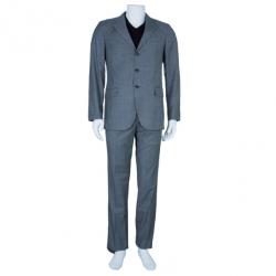 Pre Owned CH Carolina Herrera Grey Men's Suit EU46