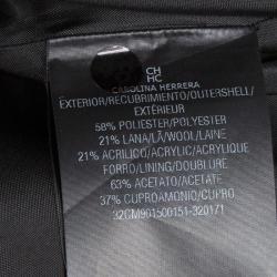 مملوكة مسبقًا CH Carolina Herrera Red and Black Textured Dress S