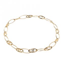 Pre Owned قلادة كارولينا هيريرا سلسلة وصلة لون ذهبي