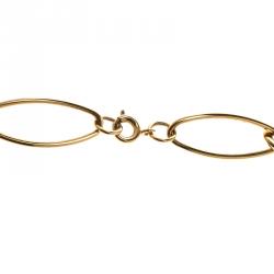 Pre Owned قلادة كارولينا هيريرا سلسلة وصلة لون ذهبي