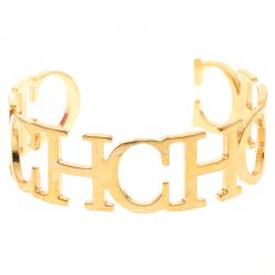 مملوكة مسبقًا سوار مفتوح كارولينا هيريا مفتوح عريض لون ذهبي CH18 سم