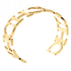 مملوكة مسبقًا سوار مفتوح كارولينا هيريا مفتوح عريض لون ذهبي CH18 سم
