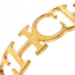 مملوكة مسبقًا سوار مفتوح كارولينا هيريا مفتوح عريض لون ذهبي CH18 سم