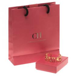 مملوكة مسبقًا سوار مفتوح كارولينا هيريا مفتوح عريض لون ذهبي CH18 سم