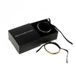 Pre Owned سوار سي أتش كارولينا هيريرا بشريط مربوط ذهبي اللون