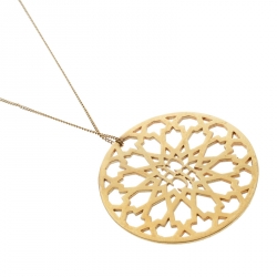 Pre Owned قلادة سي أتش كارولينا هيريرا ميداليون ذهبية اللون