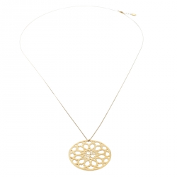 Pre Owned قلادة سي أتش كارولينا هيريرا ميداليون ذهبية اللون