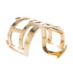 مملوكة مسبقًا سوار سي أتش كارولينا هيريرا اينيشال عريض مفتوح ذهبي