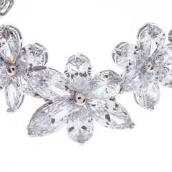 مملوكة مسبقًا سوار سي أتش كارولينا هيريرا مجموعة جاسمين كريستال فضي 