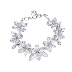 مملوكة مسبقًا سوار سي أتش كارولينا هيريرا مجموعة جاسمين كريستال فضي 