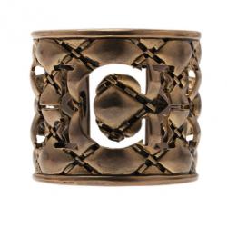 مملوكة مسبقًا CH Carolina Herrera Gold-Tone Cuff 15CM