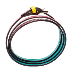 مملوكة مسبقًا سوار سي أتش كارولينا هيريرا لفه ثلاثية جلد مطبوع وردي 