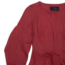 CH Carolina Herrera Linen Skirt Suit M