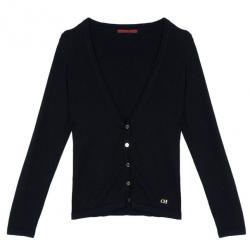 Pre Owned CH Carolina Herrera Black Cardigan S