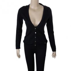Pre Owned CH Carolina Herrera Black Cardigan S