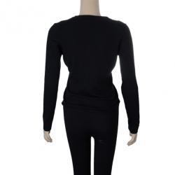 Pre Owned CH Carolina Herrera Black Cardigan S