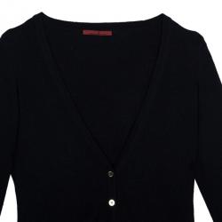 Pre Owned CH Carolina Herrera Black Cardigan S