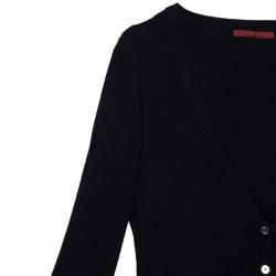 Pre Owned CH Carolina Herrera Black Cardigan S