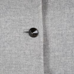 Pre Owned CH Carolina Herrera Grey Wool Peplum Coat M