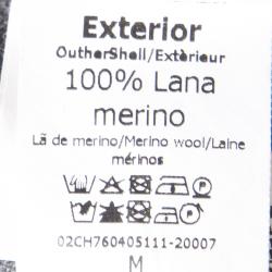 مملوكة مسبقًا سويتر سي أتش كارولينا هيريرا رقبة V مطرز شعار صوف رمادي M