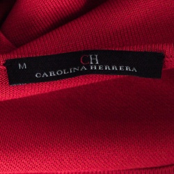 مملوكة مسبقًا توب سي أتش كارولينا هيريرا تريكو أحمر بأكمام قصيرة وبيبليوم M