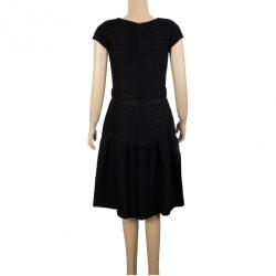 Pre Owned CH Carolina Herrera Textured Cotton Dress M