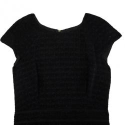 Pre Owned CH Carolina Herrera Textured Cotton Dress M