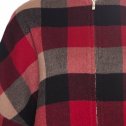 Pre Owned CH Carolina Herrera Black Wool Reversible Zip Front Coat XXS