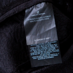 Pre Owned توب سي إتش كارولينا هيريرا جاكار أسود مورد منقوش بيبليوم غير متساوية S