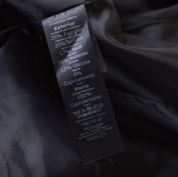 Pre Owned CH Carolina Herrera Monochrome Embossed Jacquard Satin Trim Skirt Suit S