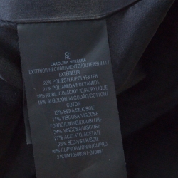 Pre Owned جاكيت سي أتش كارولينا هيريرا بوكليه مونوكرومي منقوش حواف مزينة خرز قصير S