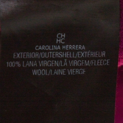 CH Carolina Herrera Fuschia Fleece Wool Flared Skirt L