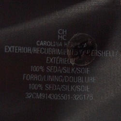 Pre Owned CH Carolina Herrera Monochrome Polka Dot Silk Belted Maxi Dress L