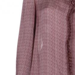 Pre Owned CH Carolina Herrera Silk Pleated Detail Top M