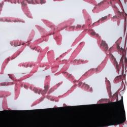 Pre Owned CH Carolina Herrera One Shoulder Printed Maxi Dress S