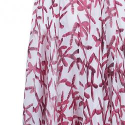 Pre Owned CH Carolina Herrera One Shoulder Printed Maxi Dress S