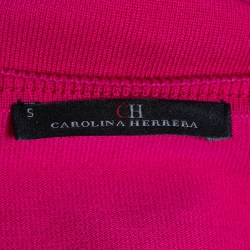 CH Carolina Herrera Pink Knit Button Front Cardigan S