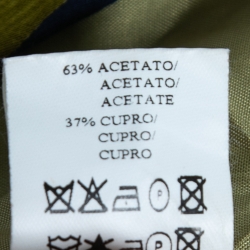 Pre Owned CH Carolina Herrera Blue Floral Printed Cotton Blazer M