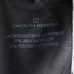 Pre Owned CH Carolina Herrera Navy Blue Polka Dot Jacquard Knit Midi Dress S