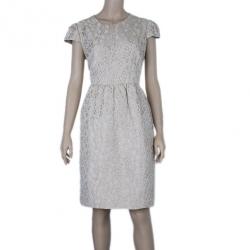 Pre Owned CH Carolina Herrera Jacquard Shift Dress L