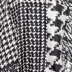 CH Carolina Herrera White & Black Printed Silk Oversize Top & Culottes S/M
