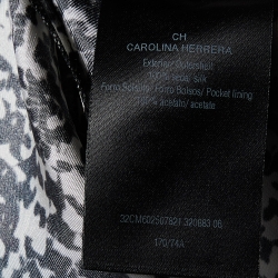 CH Carolina Herrera White & Black Printed Silk Oversize Top & Culottes S/M